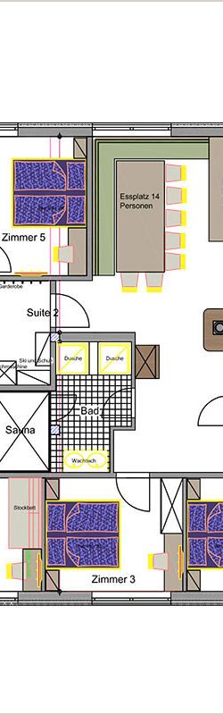 Grundriss Alpensuite – Ferienwohnungen Alpenfex