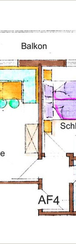 Grundriss Ferienwohnung 3 – 5 Personen – Ferienwohnungen Alpenfex