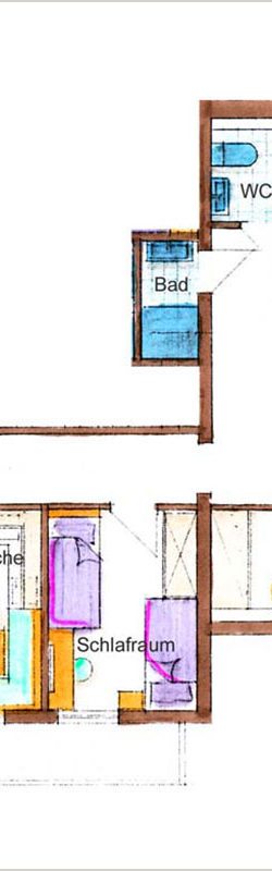 Grundriss Ferienwohnung 6 – 10 Personen – Ferienwohnungen Alpenfex